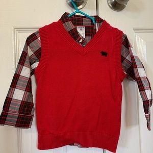 Boys shirt with vest